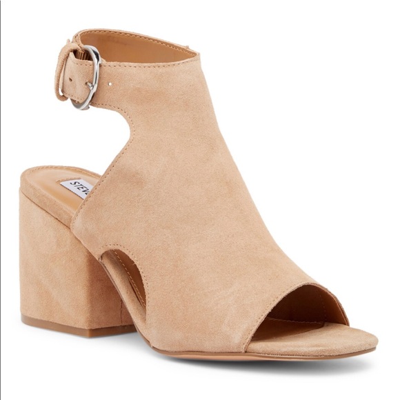Steve Madden Shoes - Steve Madden Suede Bedford Nude Bootie Sandals 11